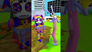 Will Pomni Help Jax choose Rich or Poor? The Amazing Digital Circus | Funny Animation #shorts