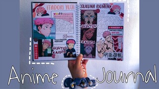 ANIME JOURNAL : 001 | jujutsu kaisen - itadori yuji + sukuna - | ASMR ☁️