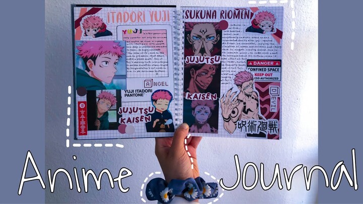 ANIME JOURNAL : 001 | jujutsu kaisen - itadori yuji + sukuna - | ASMR ☁️