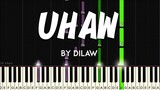 Uhaw by Dilaw synthesia piano tutorial + sheet music & lyrics