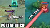 GLOBAL FLIP AND GLOBAL TONGUE WITH PORTAL TEST