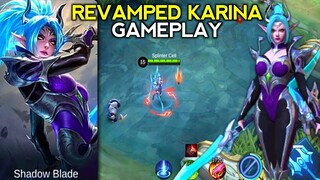 REVAMPED KARINA GAMEPLAY || MOBILE LEGENDS BANG BANG