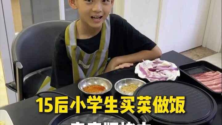 Immersive daily routine: After fourth grade ends, I head out to buy groceries and cook. Today I’m ma