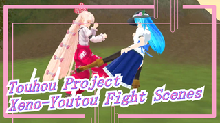 [Touhou Project MMD] Compilation Of Xeno-Youtou Fight Scenes_B