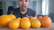 ASMR 3 Types Of Oranges - Eating, Peeling & Cutting + Storytime: Your Grandma In San Francisco?