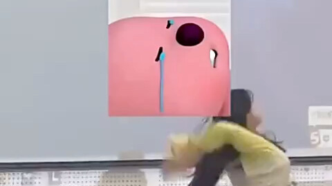 The teacher just had to show off her figure.