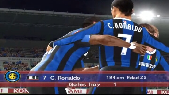 🔥 Fichamos a CR7 y así debuta en el INTER de MILÁN | PES 6 🔵⚫ #Shorts