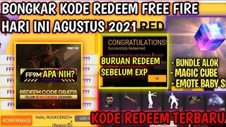 BONGKAR ‼ KODE REDEEM FREE FIRE TERBARU HARI INI 1 Agustus 2021