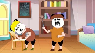 Anak tetangga mengintip videoku dan bahkan tidak bisa mengacungkan jempolnya. Dia tertawa begitu ker