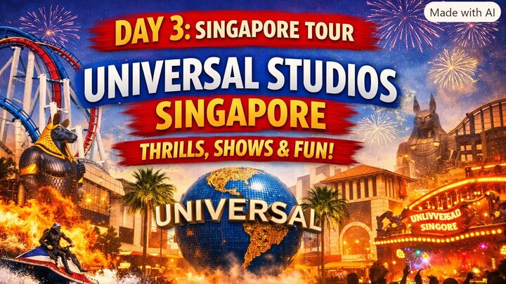 Day 3 – Universal Studios Singapore 🎢 | Thrills, Shows & Fun | Singapore Tour Experience 🇸🇬