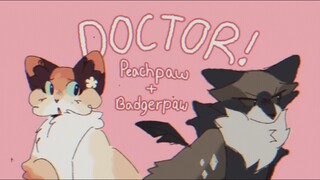 doctor - badgerpaw & peachpaw (cw: possible eyestrain!)