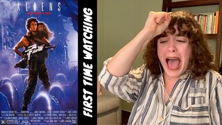 FIRST TIME WATCHING: ALIENS (lots of screams + lots of tears)