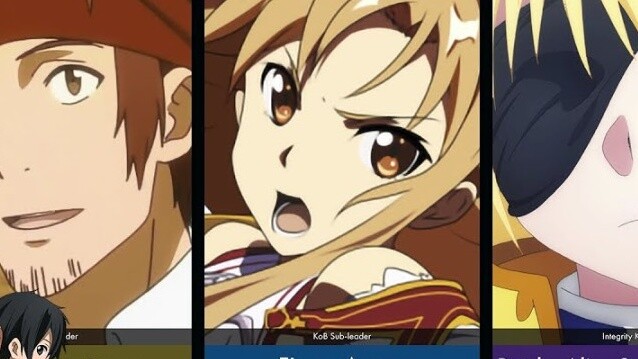 Sword Art Online character appearance rankings selected by AI