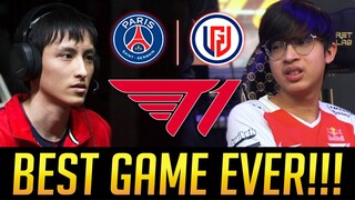 BEST & MOST HYPE GAME in TI10 - PSG.LGD vs T1 - WHAT A GAME!