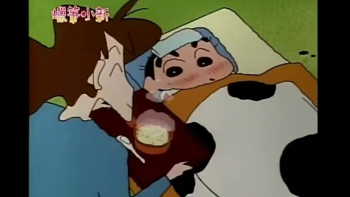 【Crayon Shin-chan】 Shin-chan has a fever and acts like a spoiled brat
