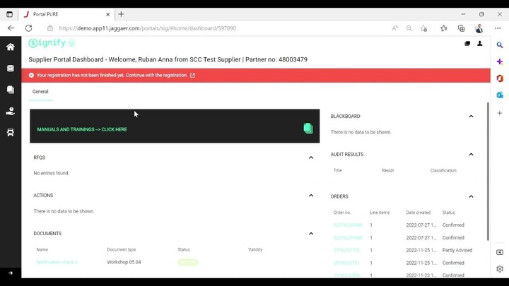 How to add your colleague to confirm Purchase order