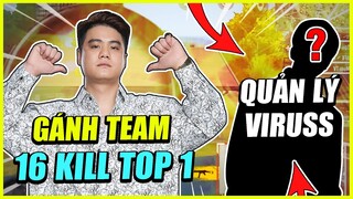 Chơi Cùng Quản Lý Của ViruSs Gánh Cả Team top 1 16kill cực gắt | Free Fire cùng CowTV