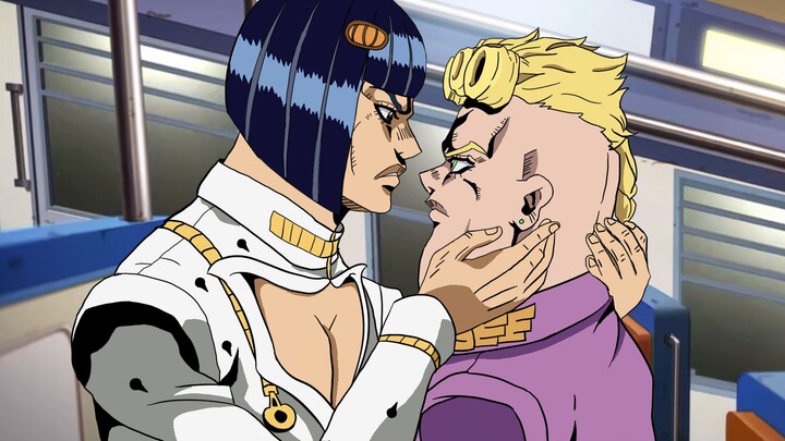 JoJo's early deleted scene of Bucciarati taming Giorno