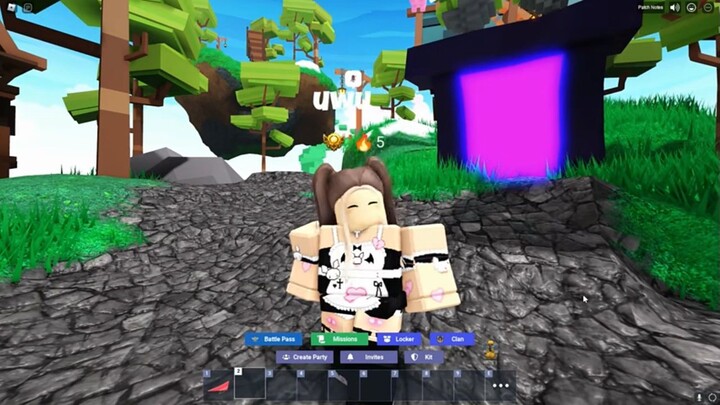 Destroying SIMPS with Sweetheart Maid Kit In Roblox Bedwars...