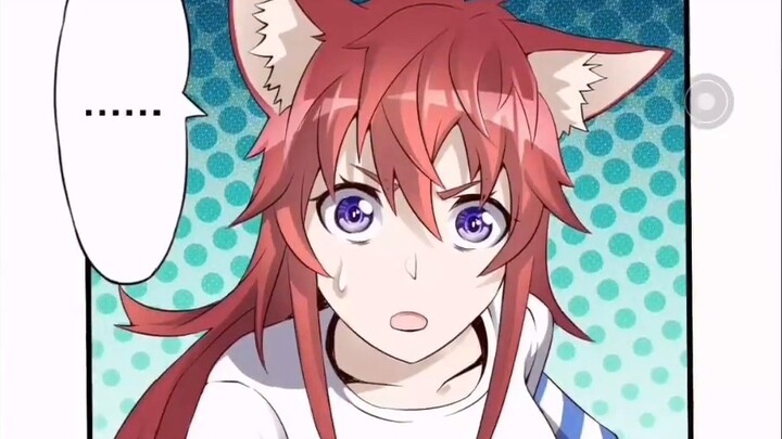 Otaku practices magic to transform into a fox girl