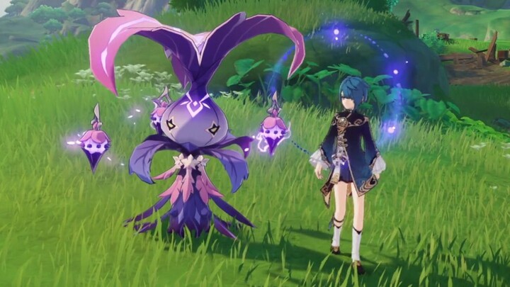 [Genshin Impact] Found a cute neutral Pseudogaster—she can even dance!