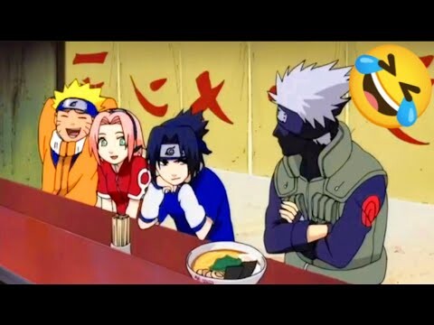 Naruto Funny Moments 😹 Hindi dubbed //  team -7 Kakashi face reveal // part 1