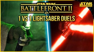 1 Vs 1 Lightsaber Duels No Commentary | Star Wars Battlefront 2 Gameplay