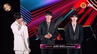 Golden Wave in Taiwan MCs ZEROBASEONE Kim Gyuvin & Han Yujin