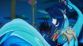 [MMD/Xianyun] ✦Suatu saat✦ mengubah kacamata berbingkai merah menjadi eye shadow merah