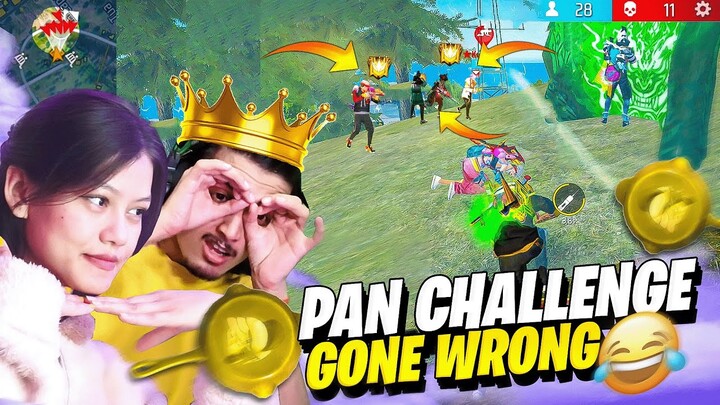 Pan Challenge Gone Wrong😡 BY Dynamic Couple In Free Fire😢|| Best Couple ❤️