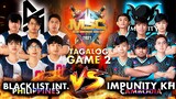 Blacklist Intl. vs Impunity KH (Game 2 | BO3) / MSC 2021 GROUP PHASE P1 D2
