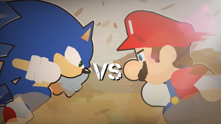 Sonic vs Mario Stickfight