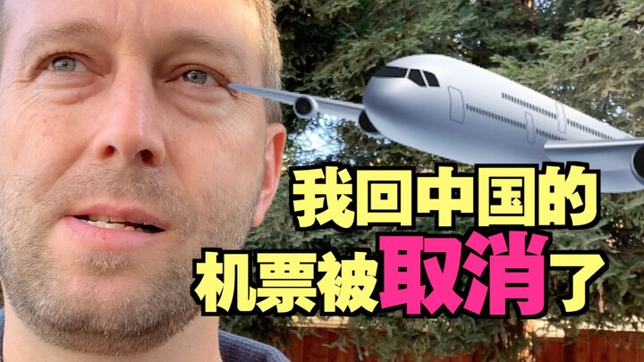 我回中国的机票被取消了...