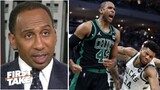 First Take | Stephen A. on Al Horford called for technical foul after big dunk on Giannis in 4th Qtr