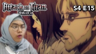 RENCANA ZEKE YANG SEBENARNYA | Attack On Titan Season 4 Episode 15 REACTION INDONESIA