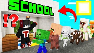 TankDemic Built a School in Minecraft ( Tagalog )