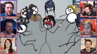 Gamers react to : Dogpile [Henry Stickmin Completing the Mission]