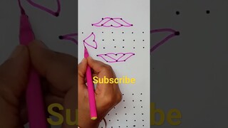 7-3-3 dots chinna muggulu | small rangoli | easy kolam | simple rangoli designs #rangoli #shorts