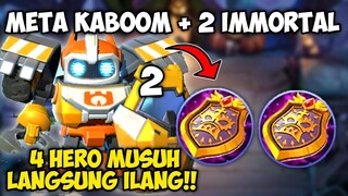 META KABOOM + 2 IMMORTAL!! TABRAK 4 HERO MUSUH LANGSUNG!! MAGIC CHESS MOBILE LEGENDS 2022