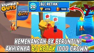 AKHIRNYA 1000 CROWN! PUSH 992 CROWN MENUJU 1000 CROWN - Stumble Guys