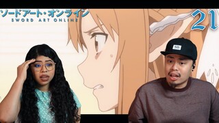 ASUNA IS IN TROUBLE! Sword Art Online Season 1 Episode 21 Reaction