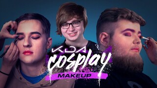 Cloud9 Does K/DA Cosplay Makeup - HyperX Moments