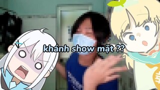 Khánh show mặt và khoe súng nước