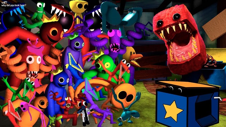 Boxy Boo VS Rainbow Friends ALL Phases but | Friday Night Funkin Mod Roblox x Poppy Playtime