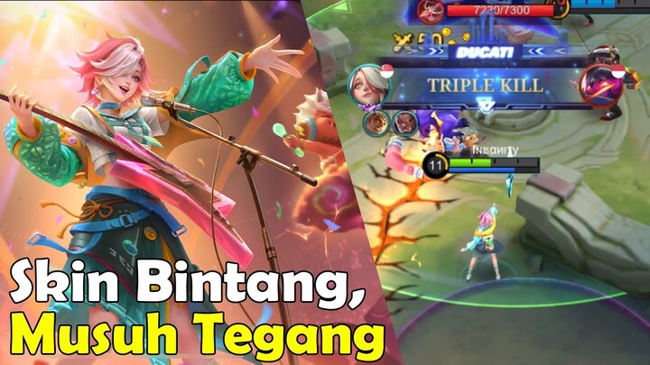 Skin Bintang, Musuh Tegang || Review Skin Melissa All Star mobile legends