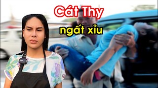 DIVA Cát Thy ngất xỉu vì làm việc quá sức | Bánh tráng trộn Cát Thy