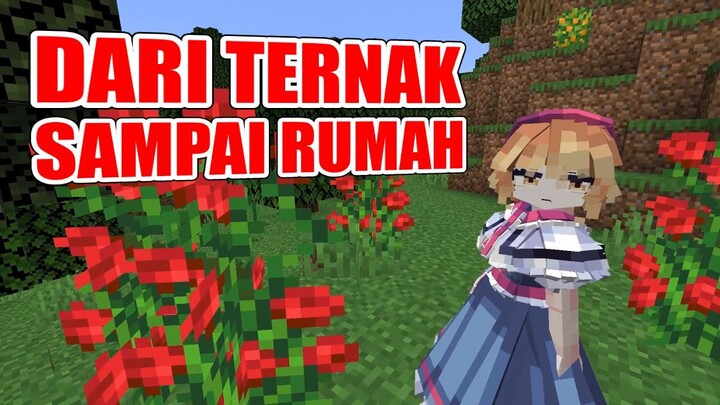 Beragam Kegunaan Bunga Mawar di Minecraft! [ Minecraft Rose Bush Fact Indonesia ]