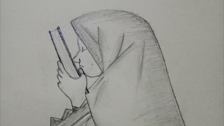 Muslim Girl With Quran || Drawing || Easy || Akidul The Artist