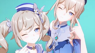 芭芭拉 琴 愛包ダンスホール 【原神MMD】