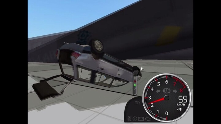 Mitsubishi space wagon like not simple car crash rigs of rods game stunt! car crash ray